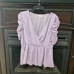 Maurices polka dot top